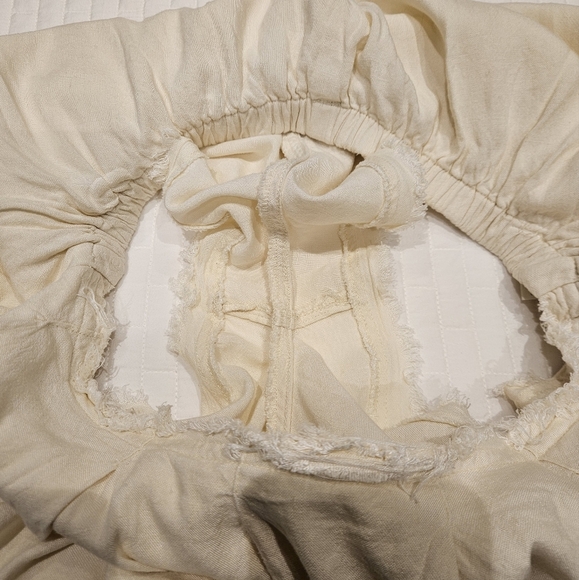 Free People Waterfall Skort Shorts Layered Mid-rise White Linen/Viscose Small - Picture 8 of 8